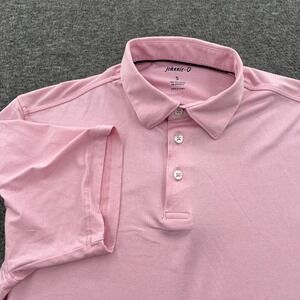 Johnnie O Performance Jersey Polo Mens S Pink Outdoor Golf SS *STAINED